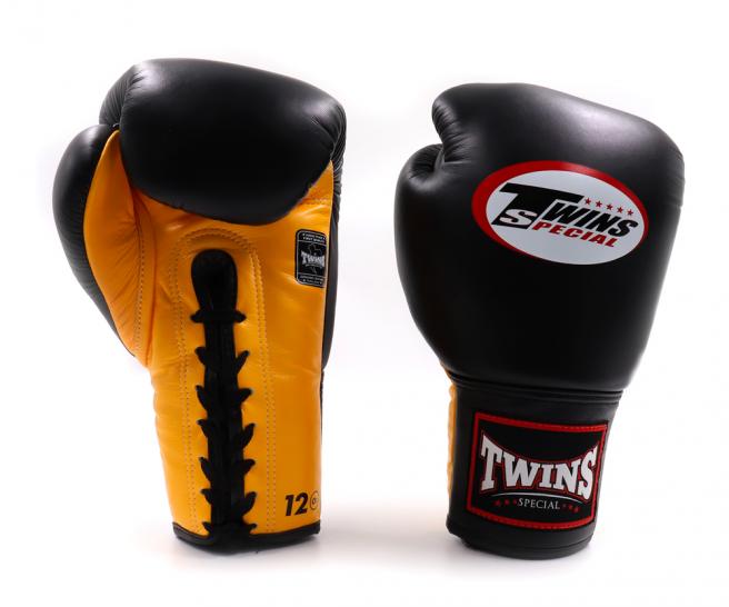 Twins BGLL1 Lace-Up Muay Thai Boxing Gloves