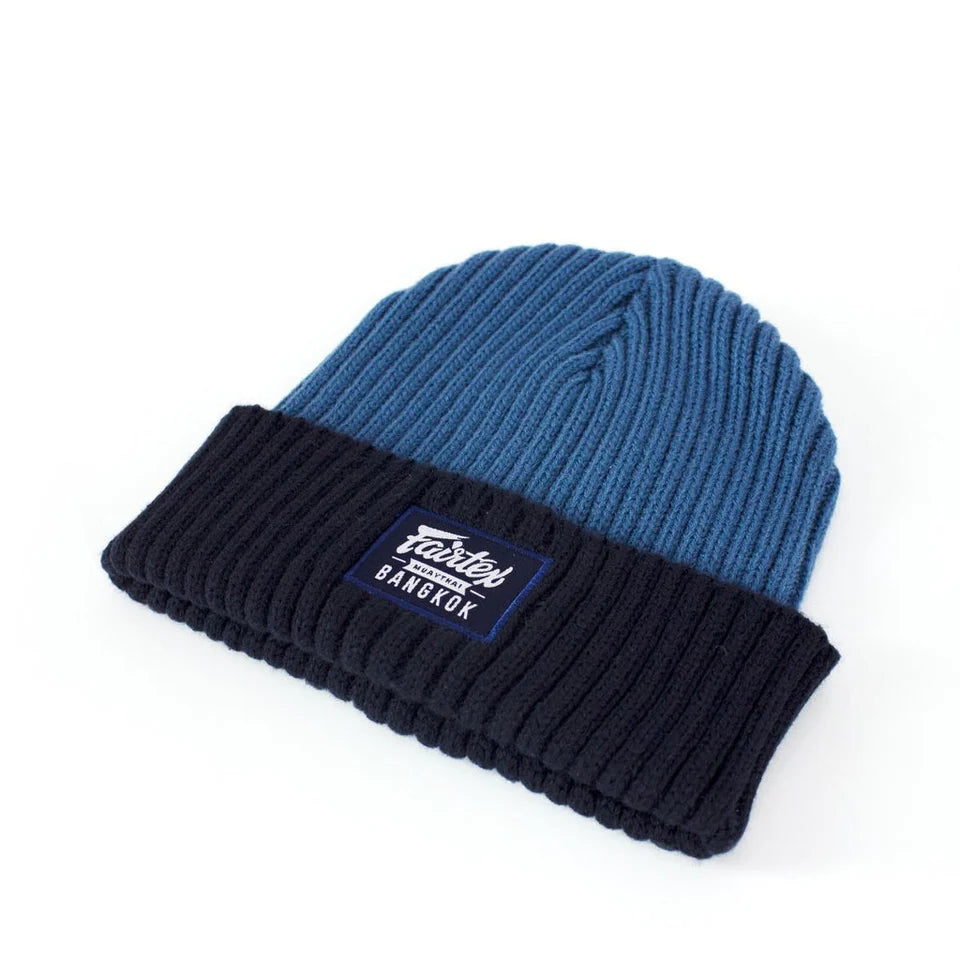 Fairtex Beanie Hat - Two Tone (Blue-Dark blue) - BN7